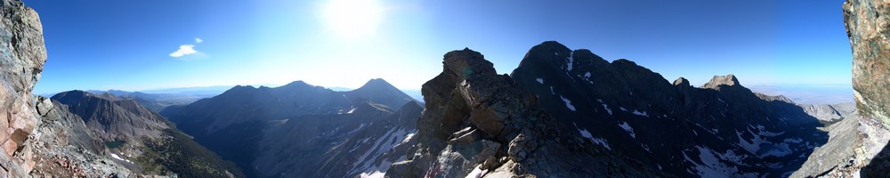 Blanca Peak splits Huerfano and Lake Como valley
